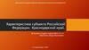 Характеристика субъекта Российской Федерации. Краснодарский край