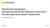 Мотивация сотрудников Сектора адаптации новых сотрудников