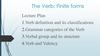 The Verb finite forms