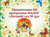 ОО Программа МАДОУ "Детский сад №34"