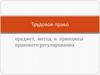 Трудовое право. Предмет, метод и принципы правового регулирования