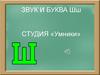 Буква и звук Шш