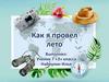 Как я провел лето