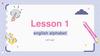 English alphabet. Lesson 1