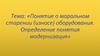 Понятие о моральном старении (износе) оборудования. Определение понятия модернизация