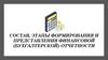Состав, этапы формирования и представления финансовой (бухгалтерской) отчетности