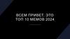 Всем привет, это топ 10 мемов 2024