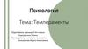 Темпераменты. Психология