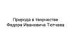 Природа в творчестве Федора Ивановича Тютчева