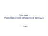 Распределение электронов в атомах  (8 класс)