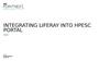 Integrating Liferay into HPESC portal
