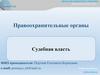 Правоохранительные органы. Судебная власть