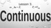 Present Continuous  (lesson 3)