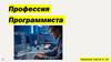 Профессия Программиста