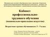 Кабинет профессионально-трудового обучения (национально-прикладное искусство)