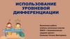 Использование уровневой дифференциации