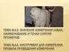 Значение измерения собак. Наименование и точки снятия промеров. Инструмент для измерения. Тема №13-14