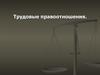 Трудовые правоотношения. Понятие трудового права