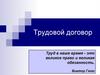 Трудовой договор