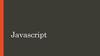 Javascript. Что такое JavaScript?