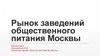 Рынок заведений общественного питания Москвы