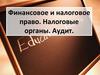Финансовое и налоговое право. Налоговые органы. Аудит
