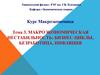 Макроэкономическая нестабильность: бизнес-циклы, безработица, инфляция. Тема 3