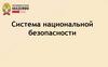Система национальной безопасности