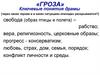 Гроза. Ключевые понятия драмы