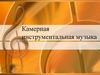 Камерная инструментальная музыка