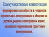 Коммуникативные компетенции