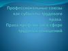 Профессиональные союзы как субъекты трудового права