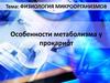 Физиология микроорганизмов. Особенности метаболизма у прокариот
