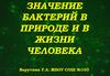 Значение бактерий в природе и в жизни человека  (7 класс)