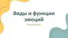 Виды и функции эмоций