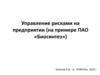 Управление рисками на предприятии (на примере ПАО «Биосинтез»)
