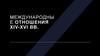Международные отношения XIV-XVI вв