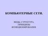 Компьютерные сети. Виды, структура, принципы функционирования