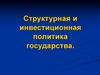Структурная и инвестиционная политика государства