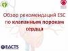 Обзор рекомендаций ESC по клапанным порокам сердца