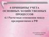 4 принципы учета основных хозяйственных процессов. Тема 4.1. Расчетные отношения между предприятиями в РФ
