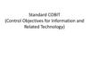 Standard COBIT (Control Objectives for Information and Related Technology)
