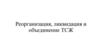 Реорганизация, ликвидация и объединение ТСЖ
