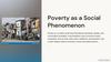 Poverty as a Social Phenomenon