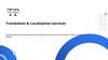 Translation & Localisation services