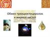 Обмен триацилглицеролов и жирных кислот