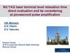 Nd:YAG laser terminal level relaxation time direct evaluation and its considering at picosecond pulse amplification Nd:YAG laser terminal level relaxation time direct evaluation and its considering at picosecond pulse amplification