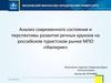 Анализ современного состояния и перспективы развития речных круизов на российском туристском рынке МПО «Империя»