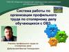 Система работы по организации профильного труда по столярному делу обучающихся с ОВЗ