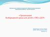 Организация безбарьерной среды для детей с ОВЗ в ДОУ